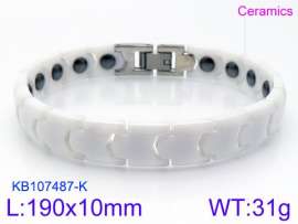 Stainless steel with Ceramic Bracelet