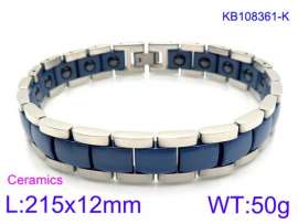 Stainless steel with Ceramic Bracelet