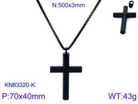 Stainless Steel Black-plating Necklace