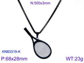 Stainless Steel Black-plating Necklace