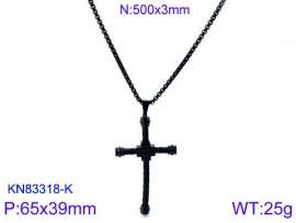 Stainless Steel Black-plating Necklace