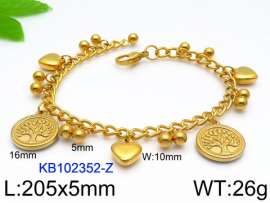 Stainless Steel Gold-plating Bracelet