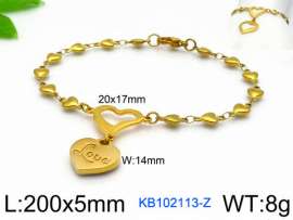 Stainless Steel Gold-plating Bracelet