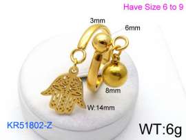 Stainless Steel Gold-plating Ring