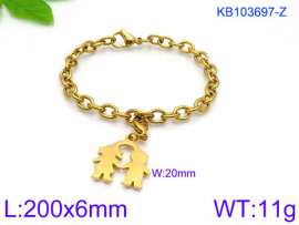 Stainless Steel Gold-plating Bracelet