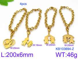 Stainless Steel Gold-plating Bracelet