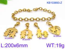 Stainless Steel Gold-plating Bracelet