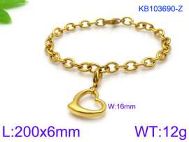 Stainless Steel Gold-plating Bracelet