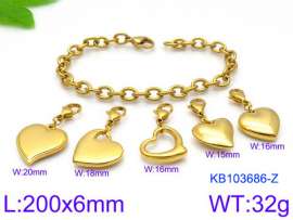 Stainless Steel Gold-plating Bracelet