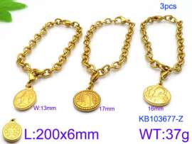 Stainless Steel Gold-plating Bracelet