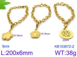 Stainless Steel Gold-plating Bracelet