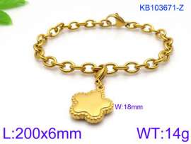 Stainless Steel Gold-plating Bracelet