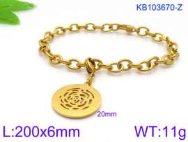 Stainless Steel Gold-plating Bracelet