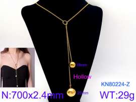 SS Gold-Plating Necklace