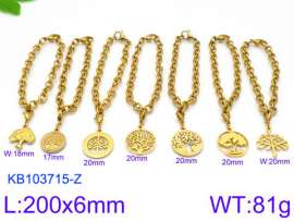 Stainless Steel Gold-plating Bracelet