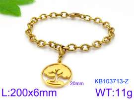 Stainless Steel Gold-plating Bracelet