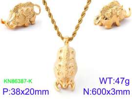 SS Gold-Plating Necklace