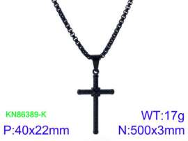 Stainless Steel Black-plating Necklace