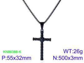 Stainless Steel Black-plating Necklace