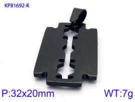 Stainless Steel Black-plating Pendant