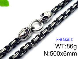 Stainless Steel Black-plating Necklace