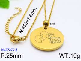 SS Gold-Plating Necklace