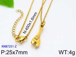 SS Gold-Plating Necklace