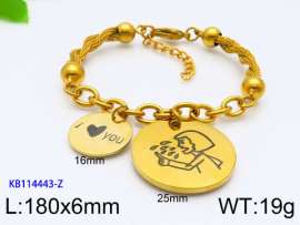 Stainless Steel Gold-plating Bracelet