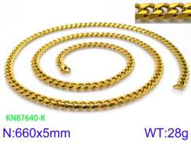 SS Gold-Plating Necklace