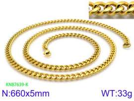 SS Gold-Plating Necklace