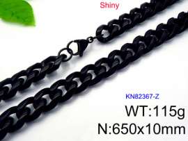 Stainless Steel Black-plating Necklace