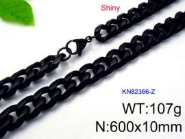 Stainless Steel Black-plating Necklace