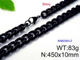 Stainless Steel Black-plating Necklace