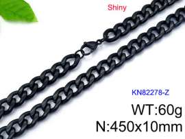 Stainless Steel Black-plating Necklace