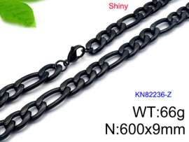 Stainless Steel Black-plating Necklace