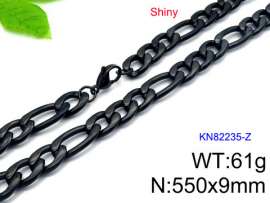 Stainless Steel Black-plating Necklace