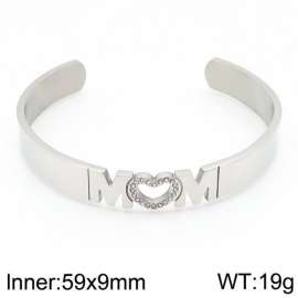 Stainless Steel Stone Bangle
