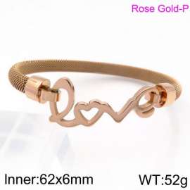Stainless Steel Rose Gold-plating Bangle