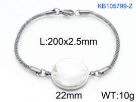 Stainless Steel Stone Bracelet