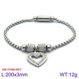 Stainless Steel Stone Bracelet