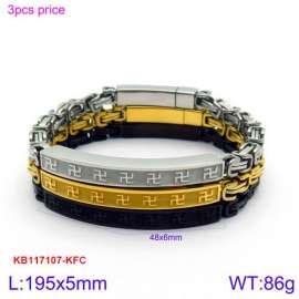 Stainless Steel Black-plating Bracelet