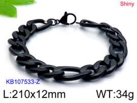 Stainless Steel Black-plating Bracelet