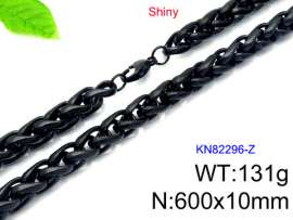 Stainless Steel Black-plating Necklace