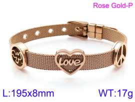 Stainless Steel Rose Gold-plating Bracelet