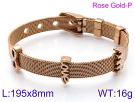 Stainless Steel Rose Gold-plating Bracelet