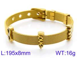 Stainless Steel Gold-plating Bracelet