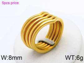 Stainless Steel Gold-plating Ring