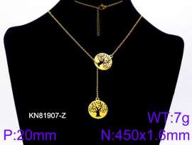 SS Gold-Plating Necklace