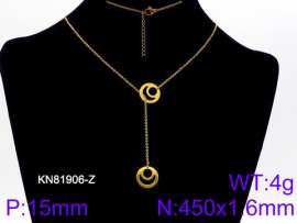 SS Gold-Plating Necklace