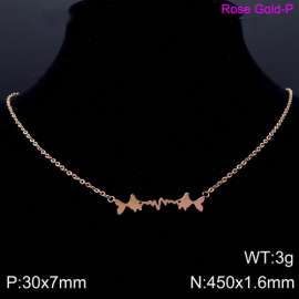 SS Rose Gold-Plating Necklace